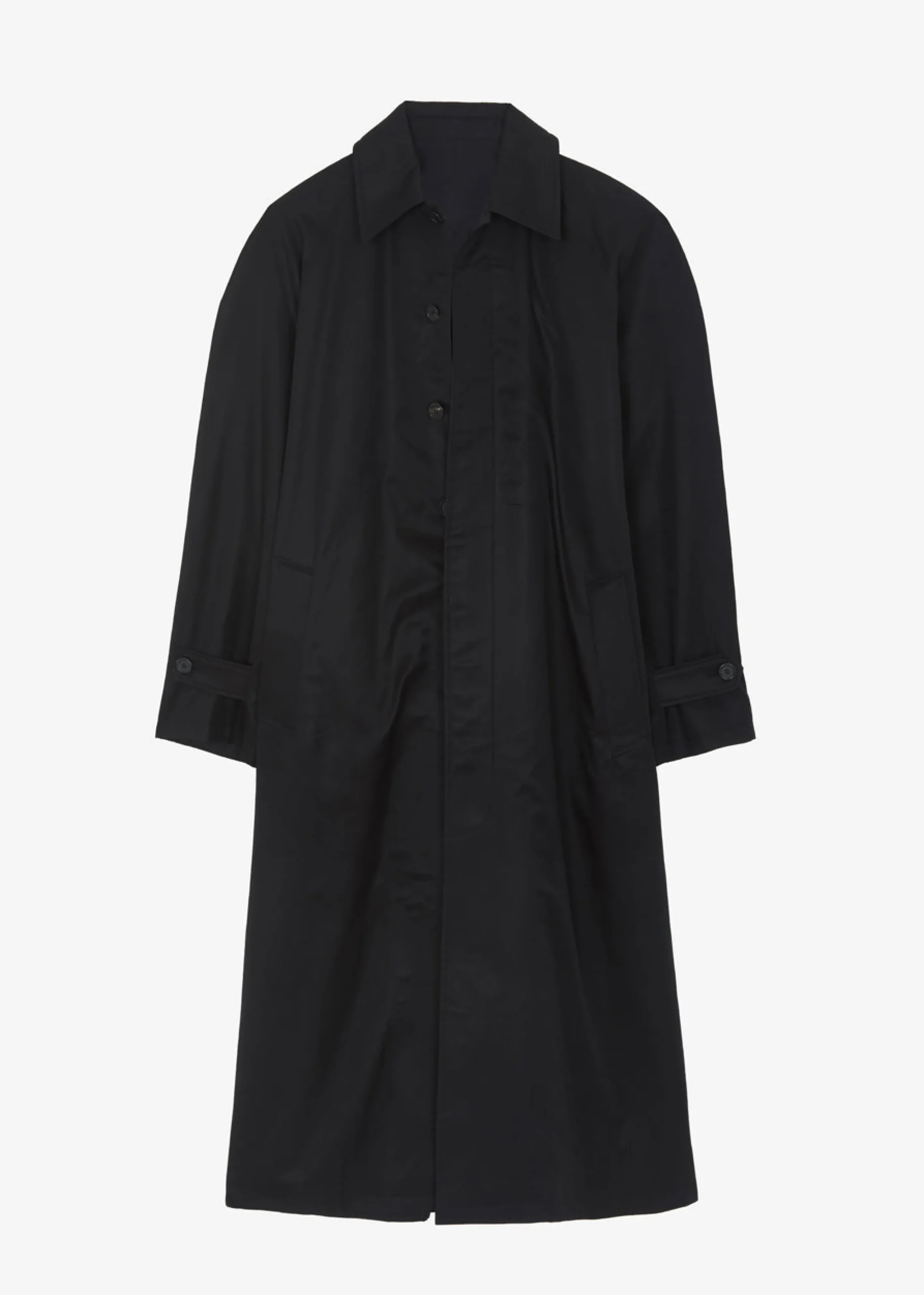 The Frankie Shop Decima Trench Coat Black Discount