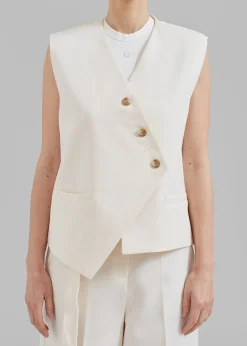 The Frankie Shop Delphi Vest Cream Discount