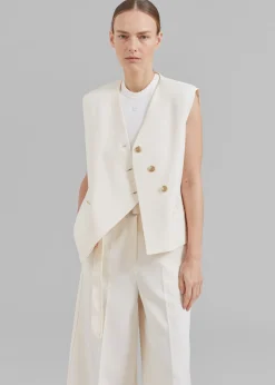 The Frankie Shop Delphi Vest Cream Discount