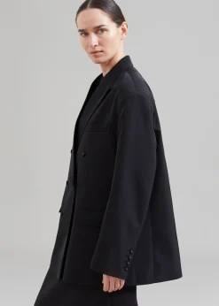 The Frankie Shop Demi Blazer Black New