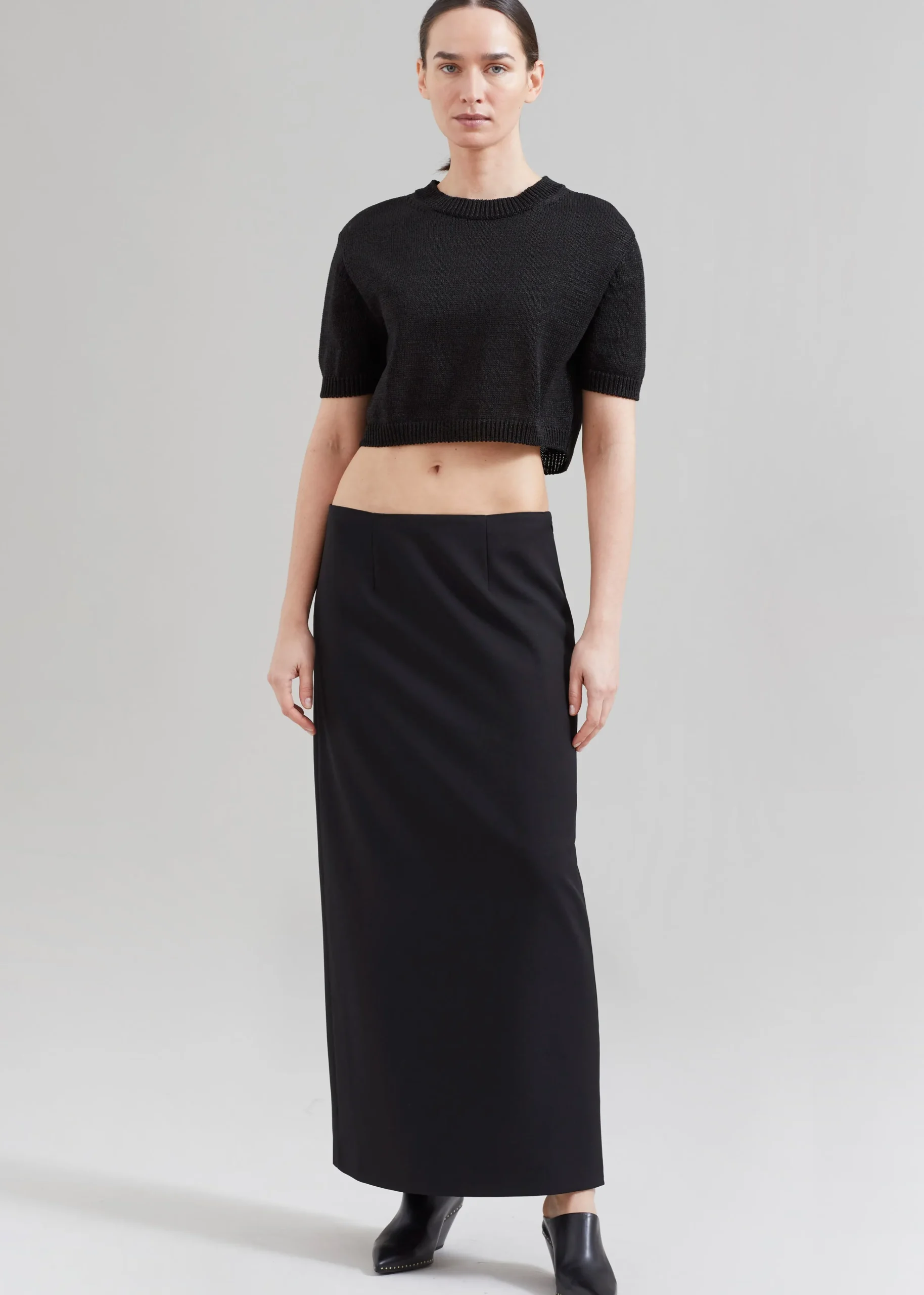 The Frankie Shop Demi Pencil Skirt Black Best