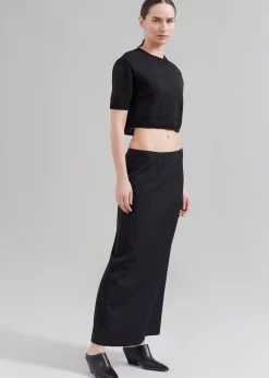 The Frankie Shop Demi Pencil Skirt Black Best