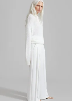 The Frankie Shop Dillon Pleated Pants White Outlet