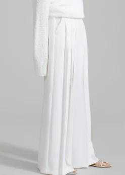 The Frankie Shop Dillon Pleated Pants White Outlet