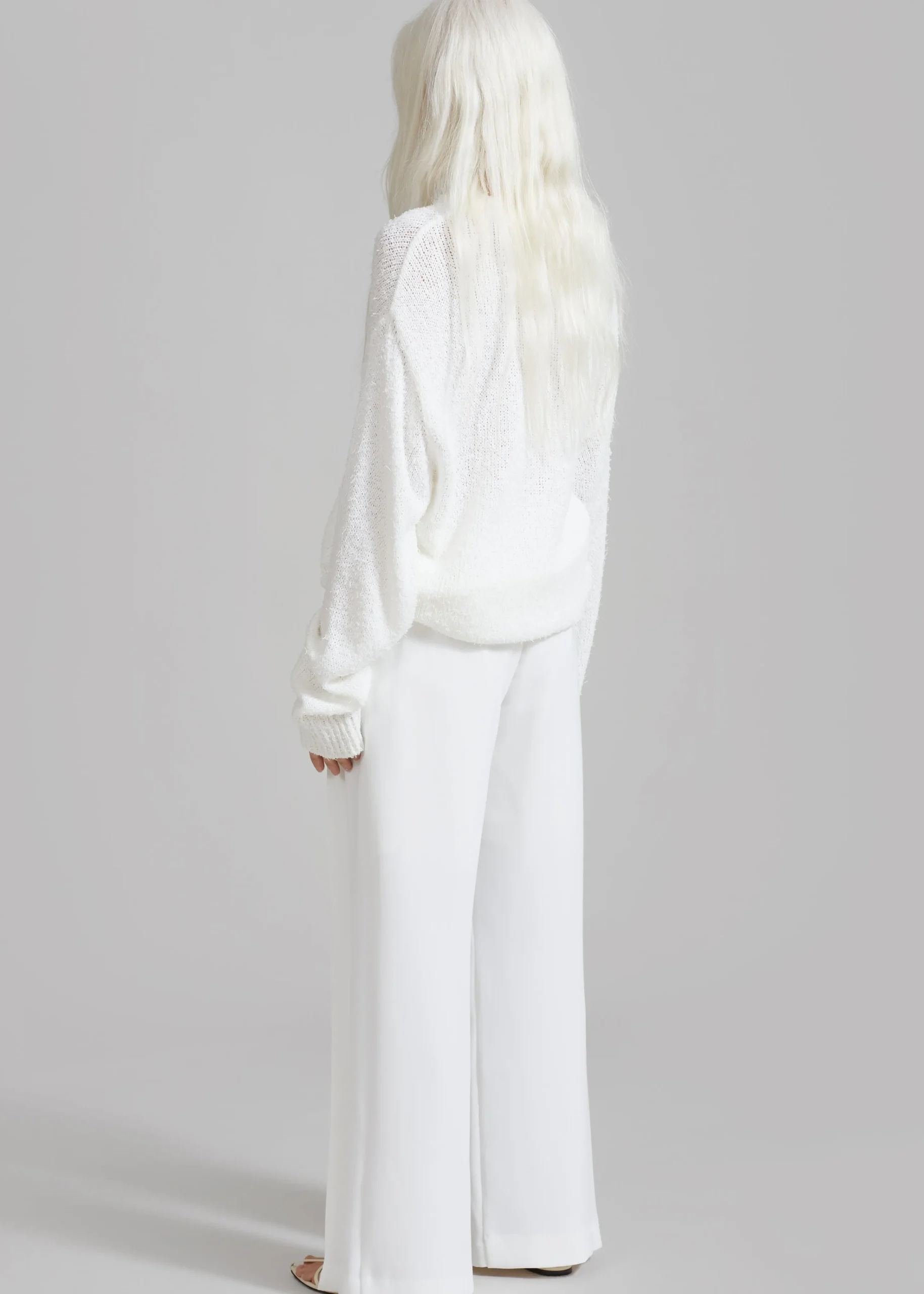 The Frankie Shop Dillon Pleated Pants White Outlet