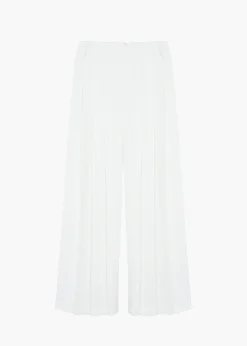 The Frankie Shop Dillon Pleated Pants White Outlet