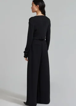 The Frankie Shop Dillon Pleated Pants Black Hot