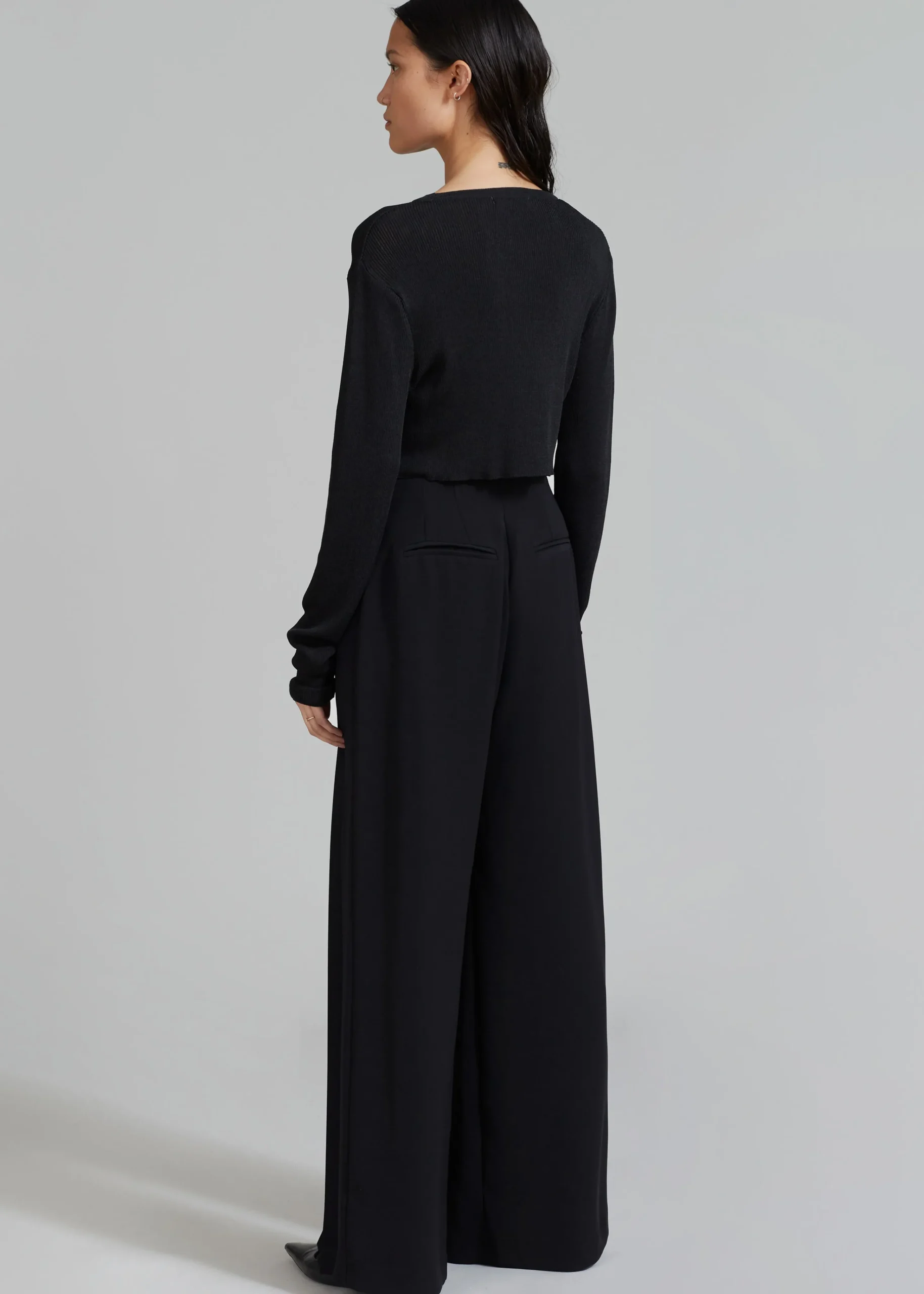 The Frankie Shop Dillon Pleated Pants Black Hot