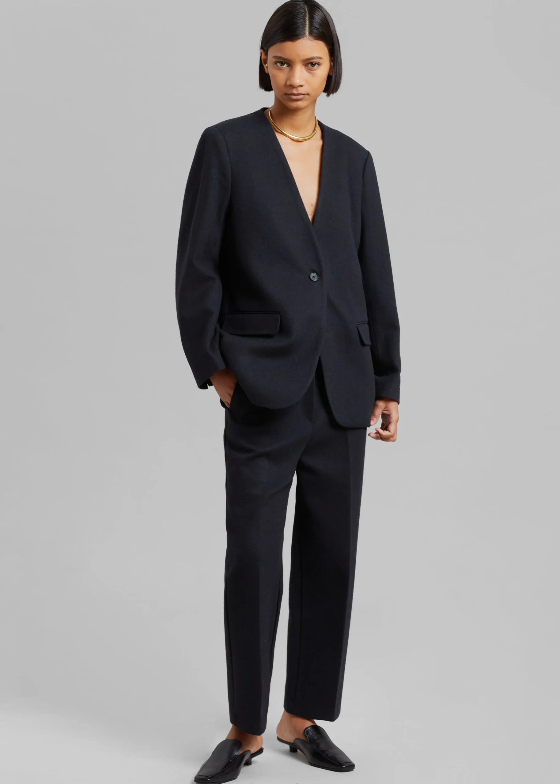 The Frankie Shop Dira Blazer Black Best