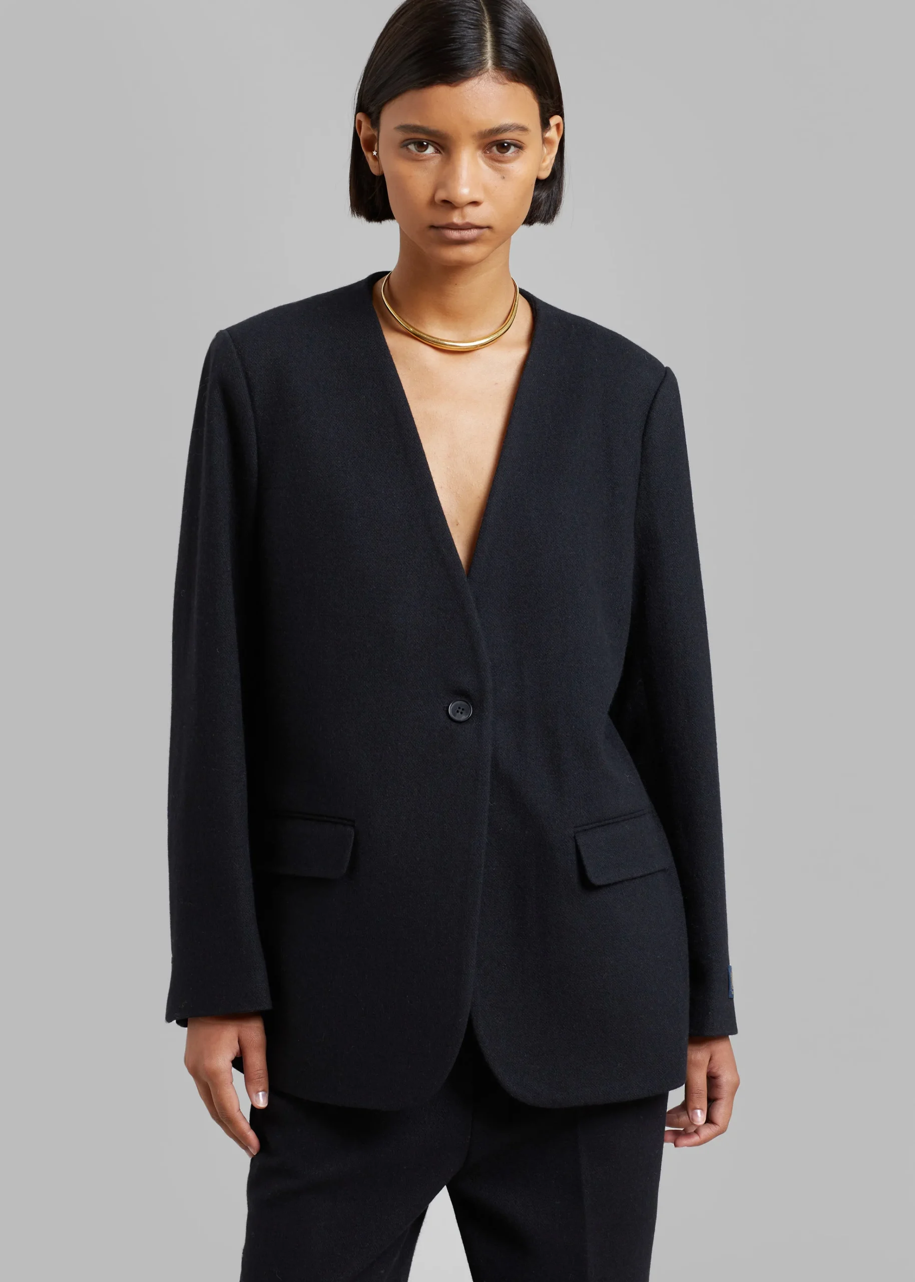 The Frankie Shop Dira Blazer Black Best