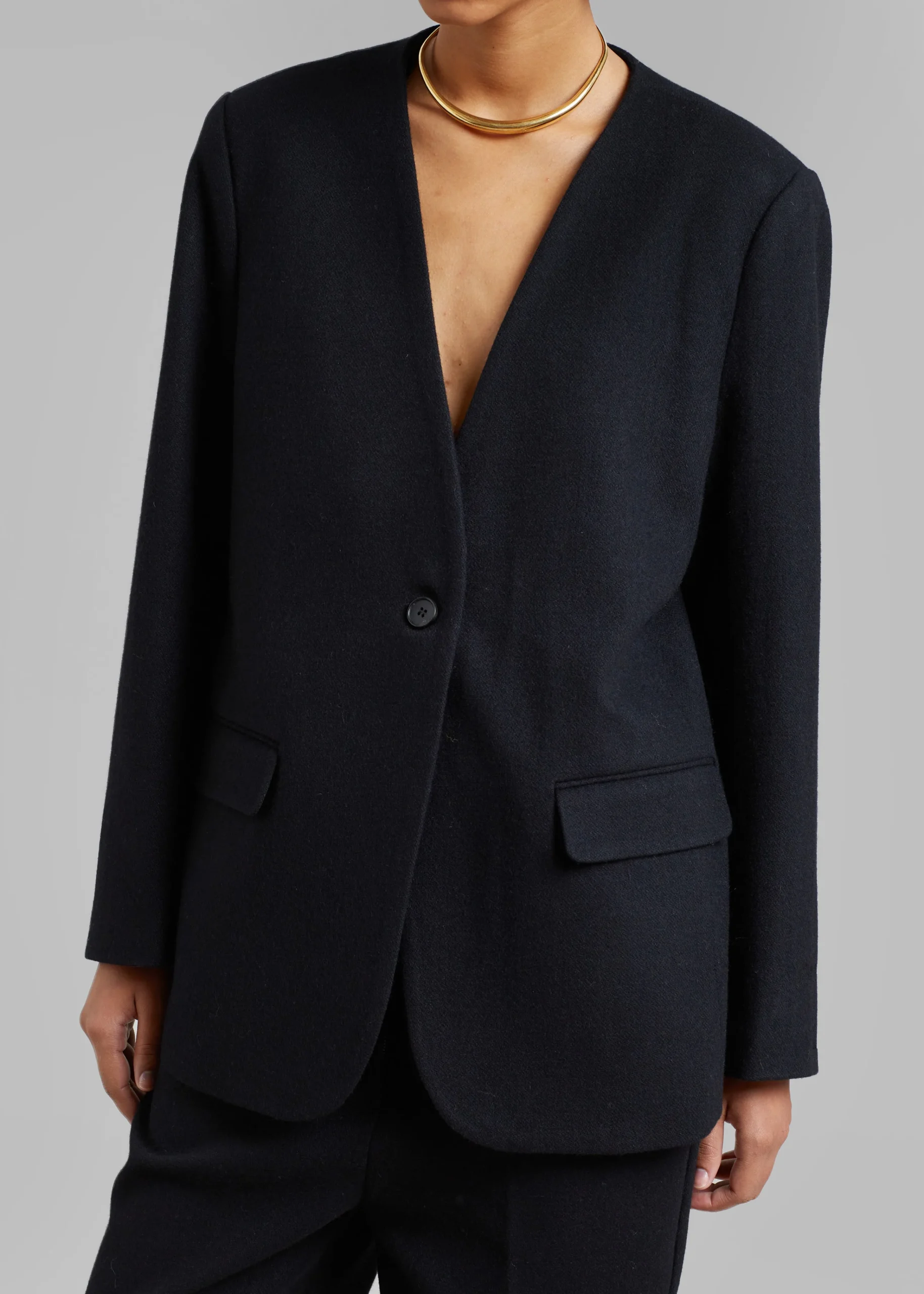 The Frankie Shop Dira Blazer Black Best