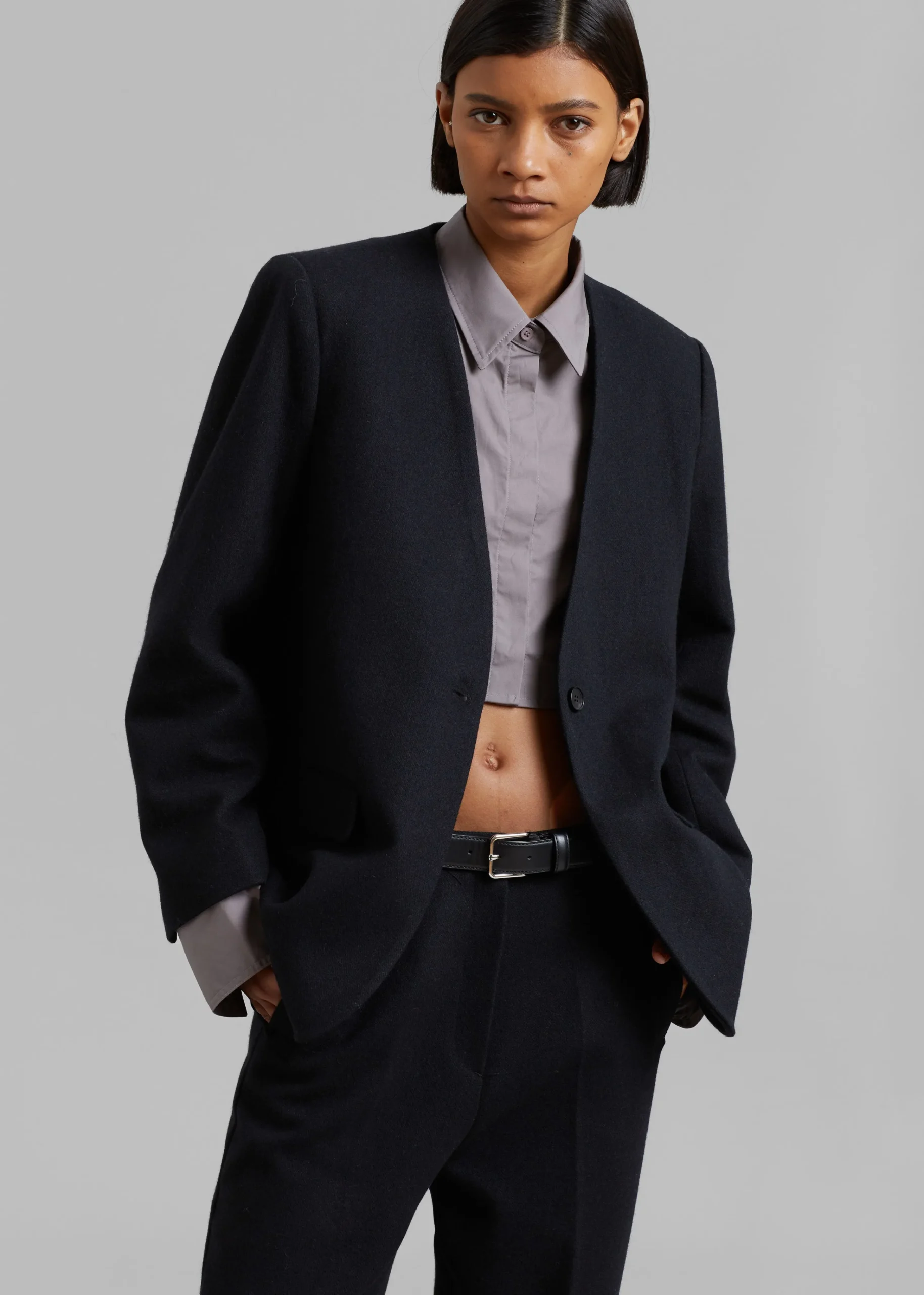 The Frankie Shop Dira Blazer Black Best