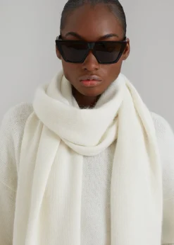 The Frankie Shop Dori Sweater & Scarf Set Cream Outlet