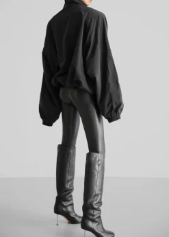 The Frankie Shop Doyle Mockneck Anorak Black New