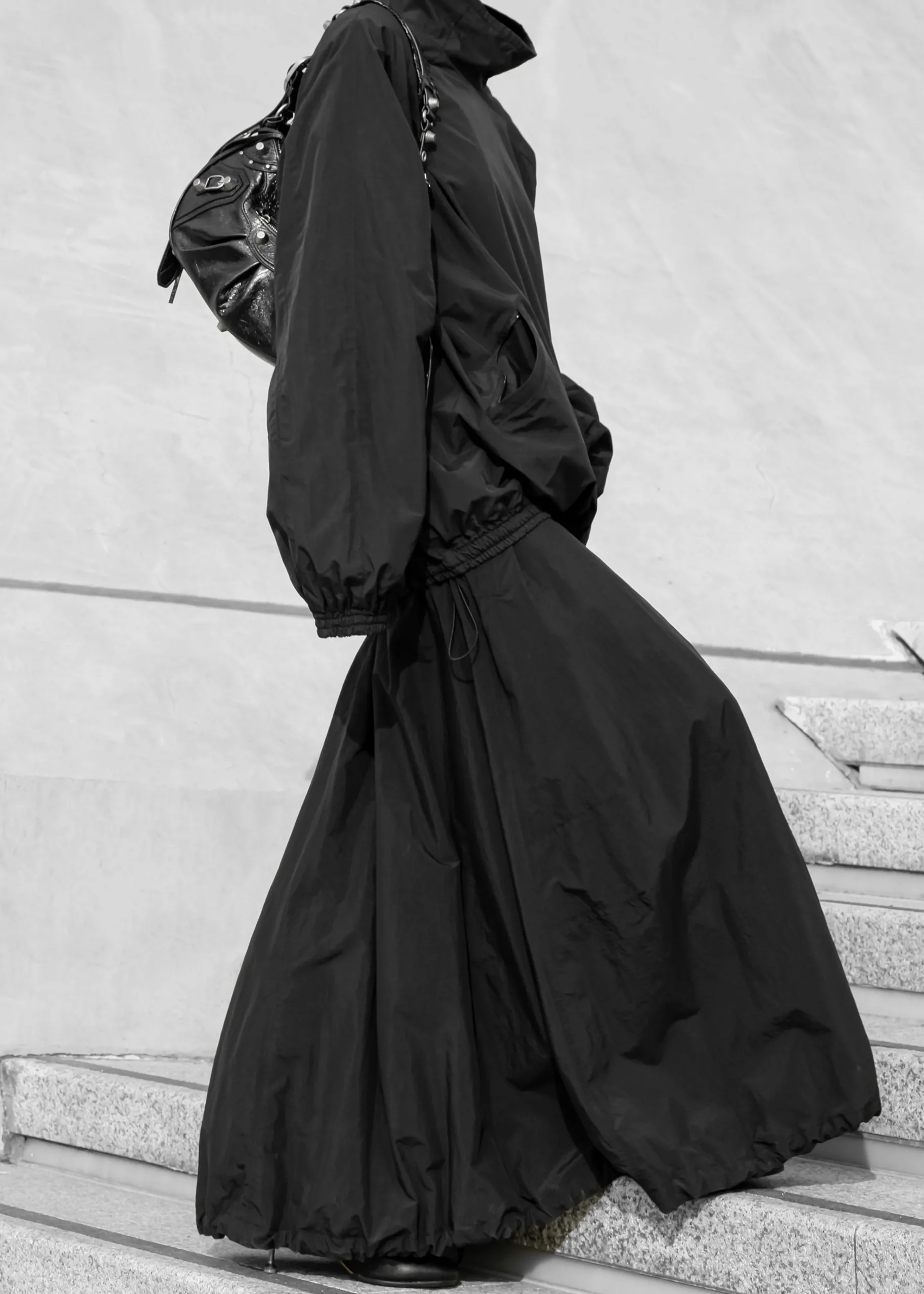 The Frankie Shop Doyle Mockneck Anorak Black New