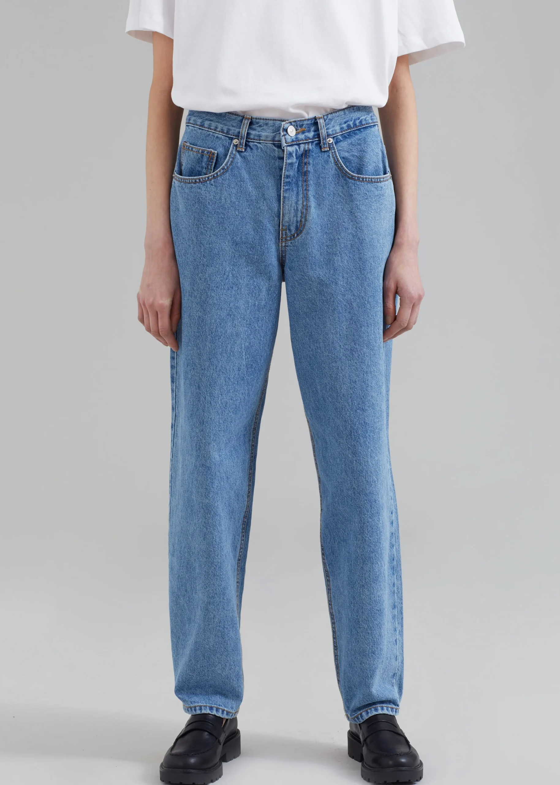The Frankie Shop Dublin Jeans Blue Denim Outlet