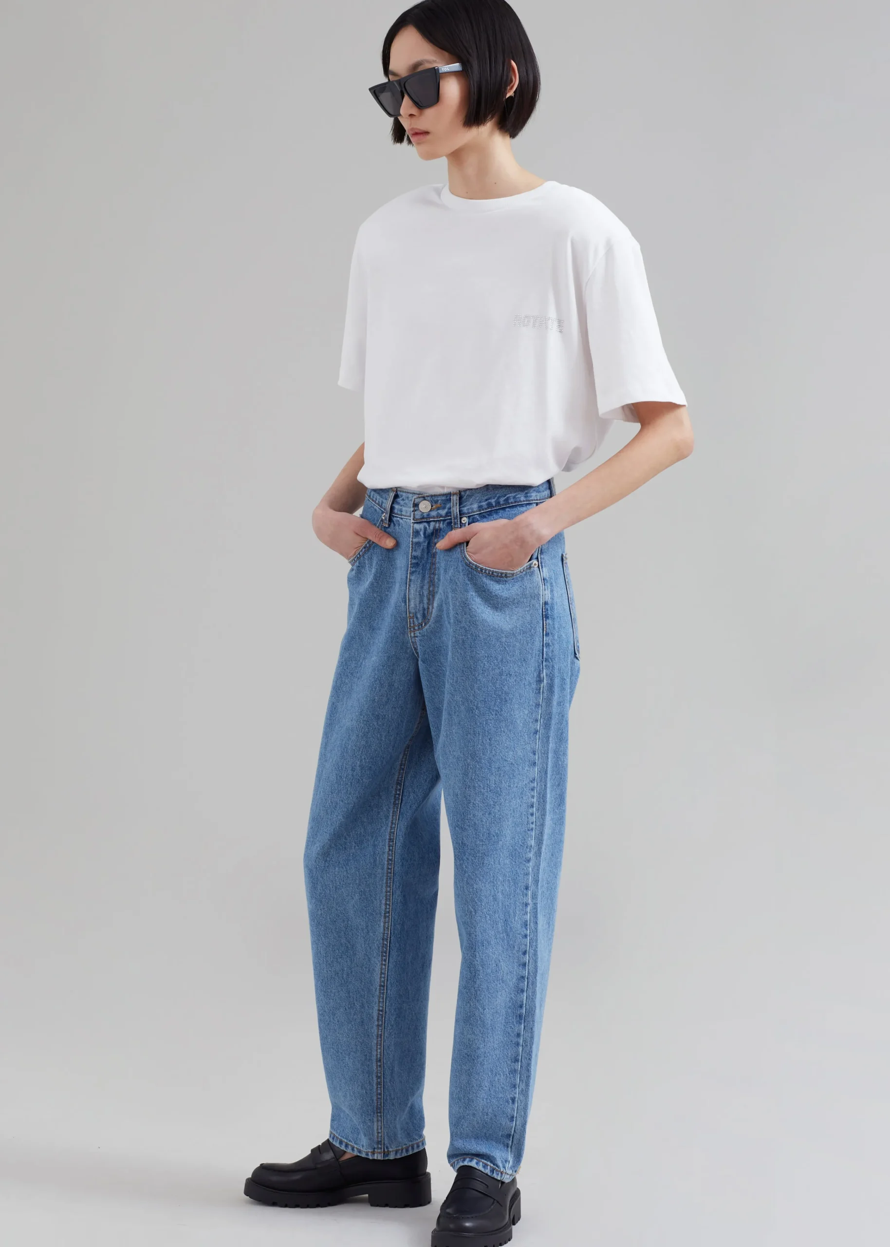 The Frankie Shop Dublin Jeans Blue Denim Outlet