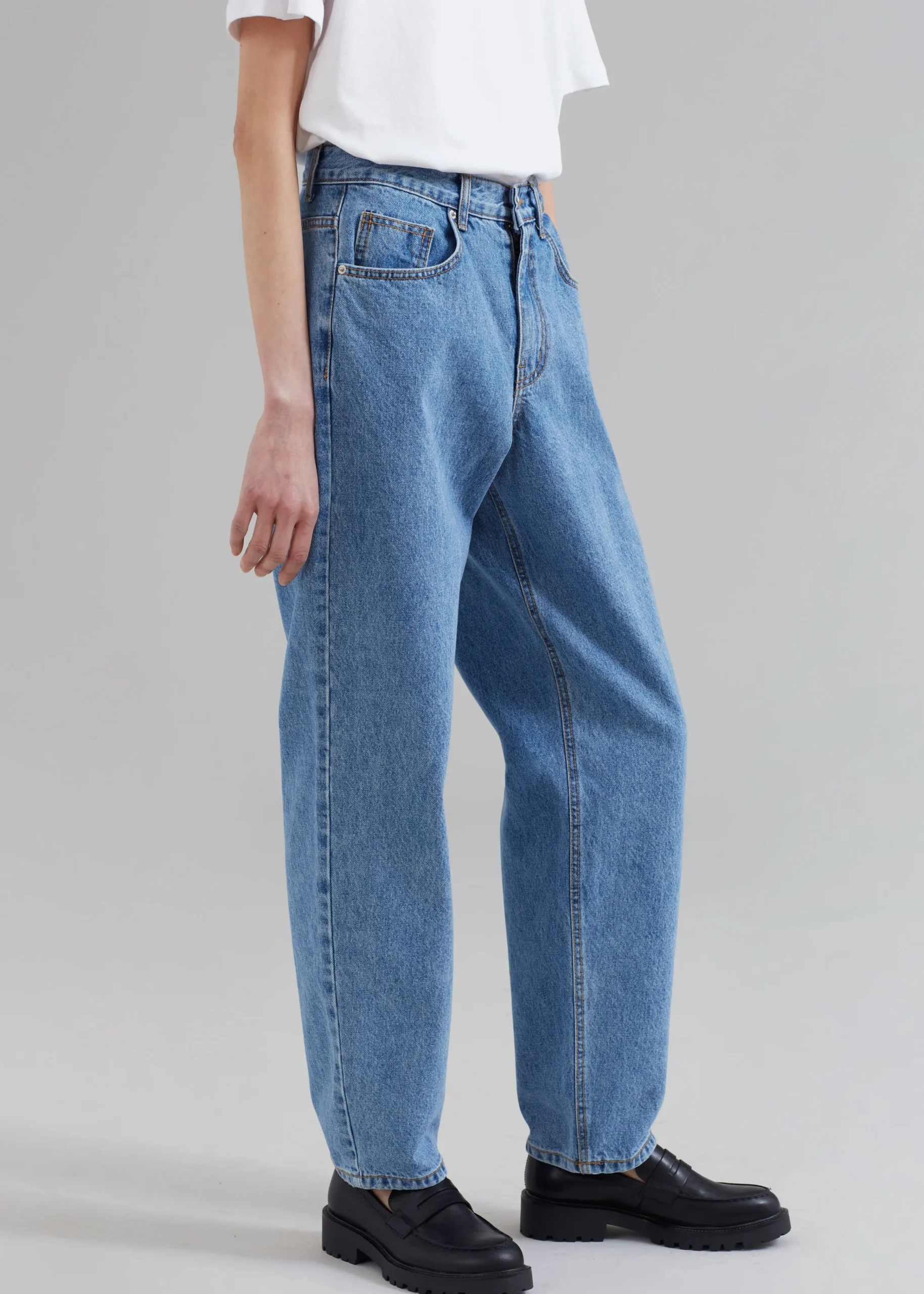 The Frankie Shop Dublin Jeans Blue Denim Outlet
