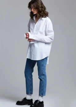 The Frankie Shop Dusky Classic Oversized Shirt White