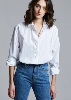 The Frankie Shop Dusky Classic Oversized Shirt White