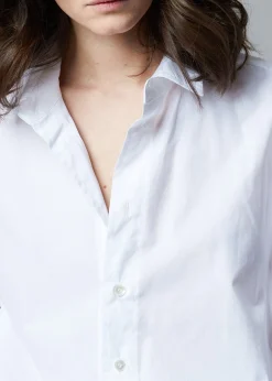 The Frankie Shop Dusky Classic Oversized Shirt White
