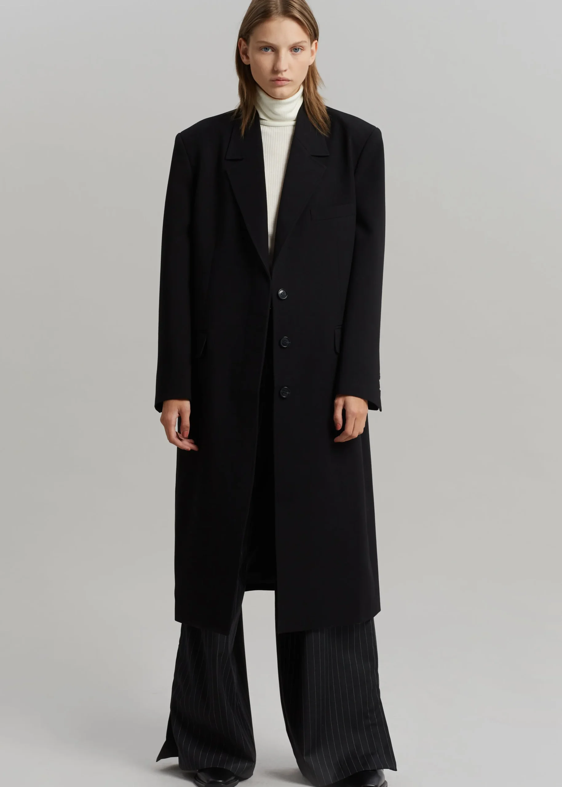 The Frankie Shop Eevi Overcoat Black Hot