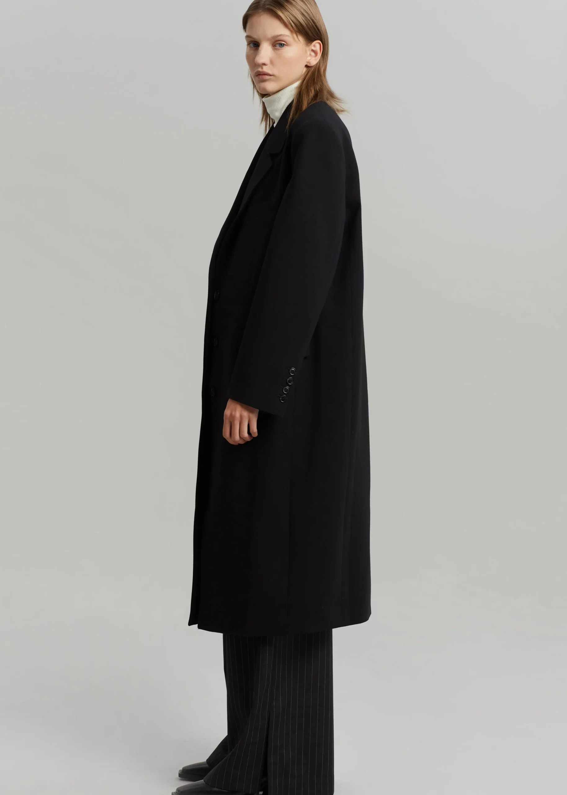 The Frankie Shop Eevi Overcoat Black Hot