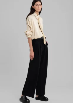 The Frankie Shop Eevi Wide Pants Black Sale
