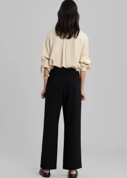 The Frankie Shop Eevi Wide Pants Black Sale