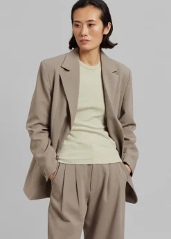 The Frankie Shop Eevi Wide Pants Taupe