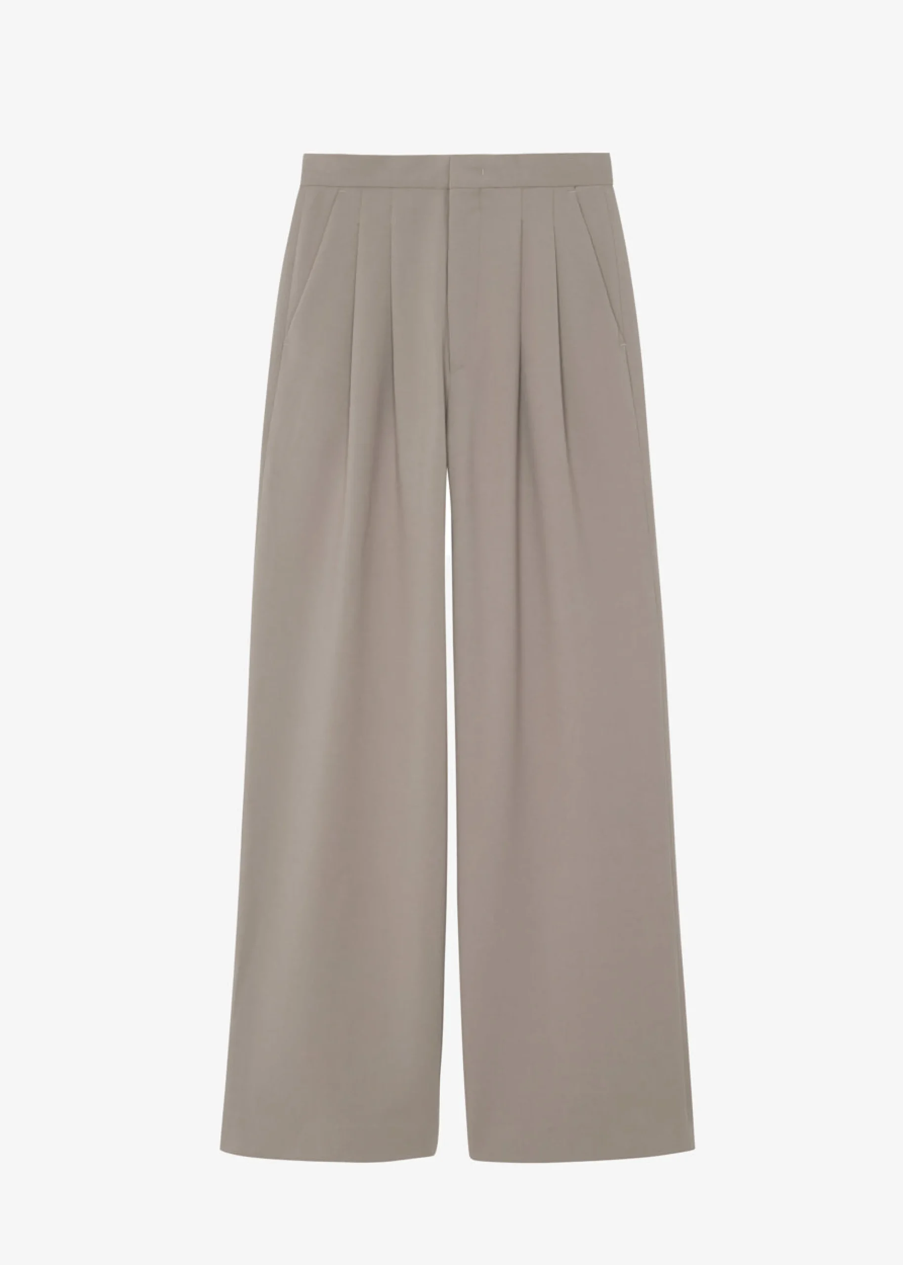 The Frankie Shop Eevi Wide Pants Taupe