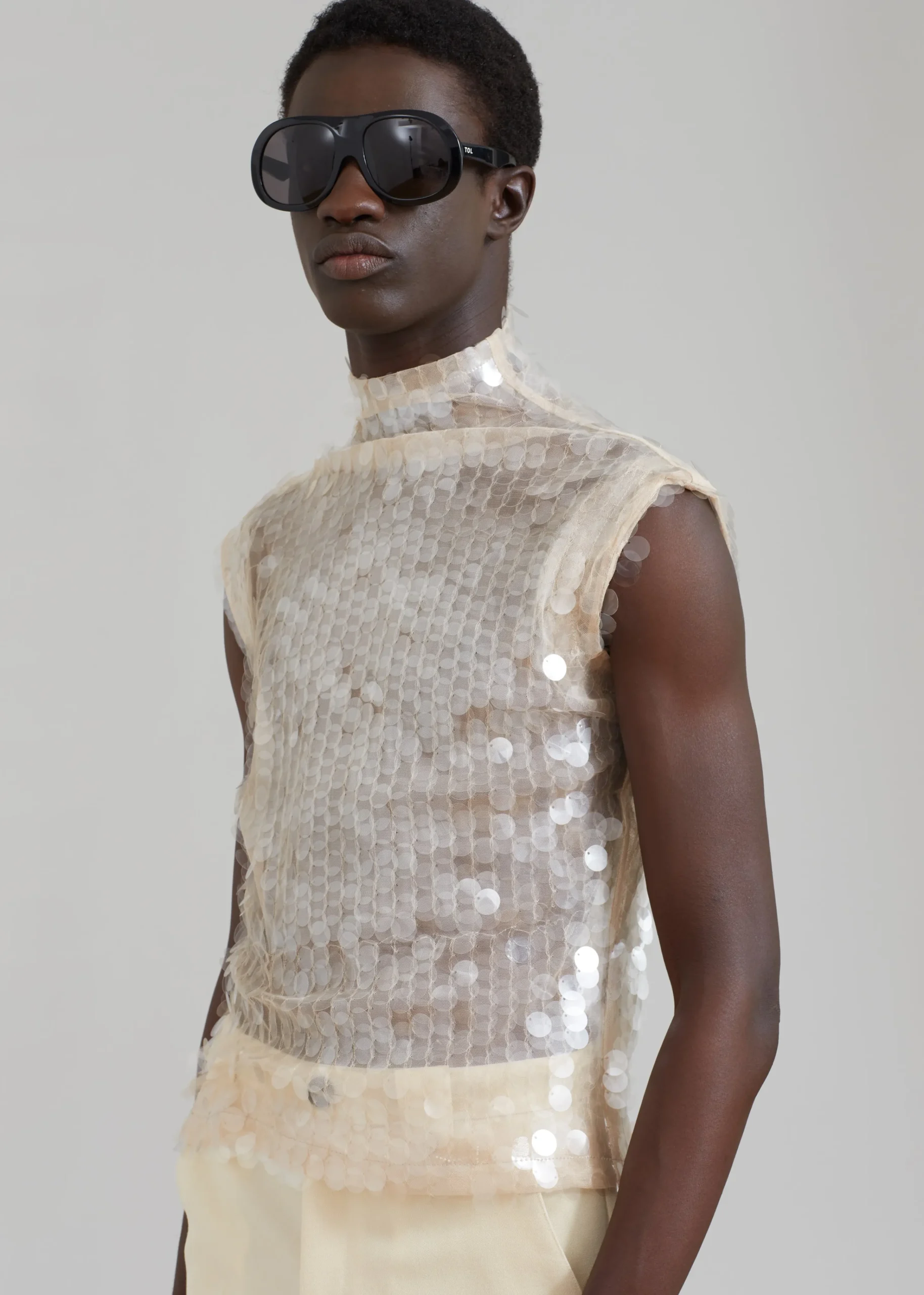 The Frankie Shop Egonlab Sequins Top Sequin Transparent Discount