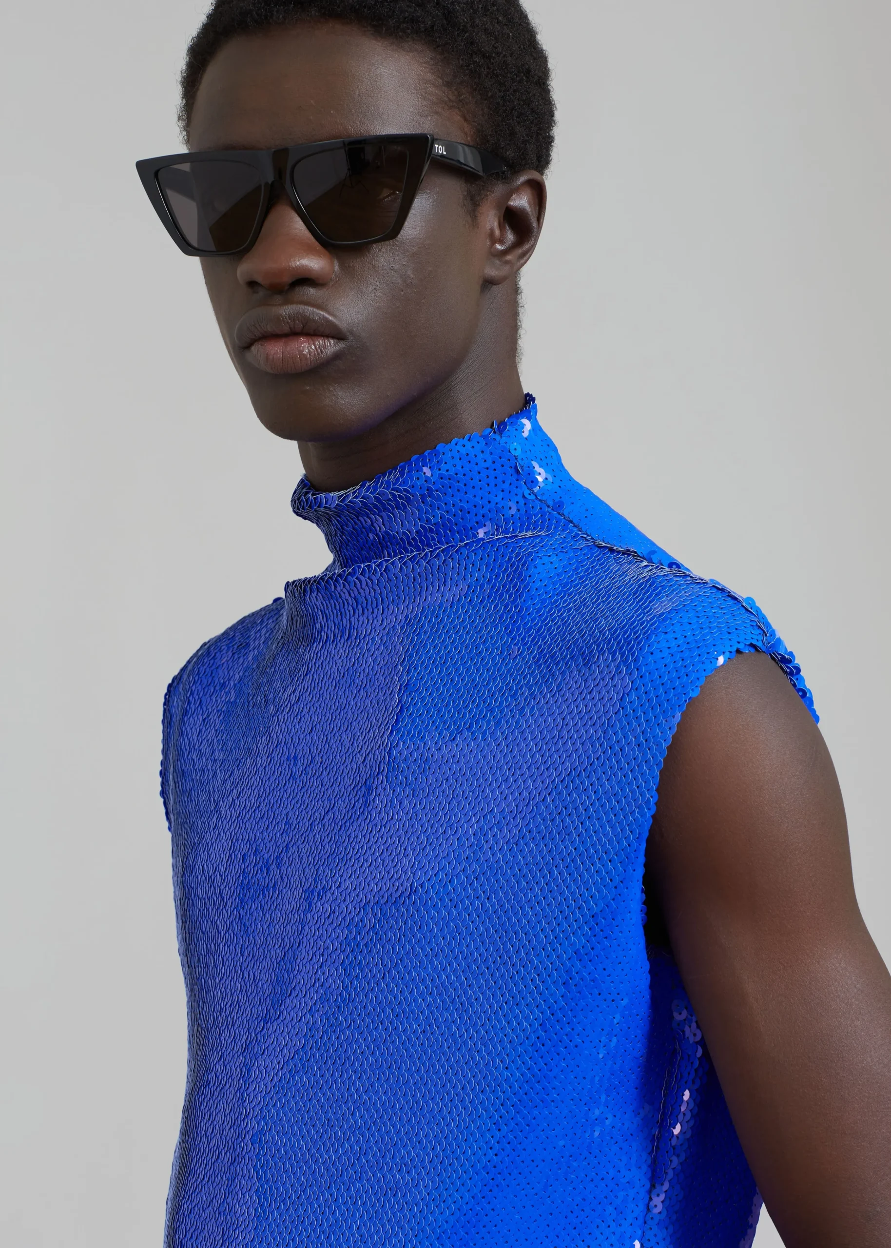The Frankie Shop Egonlab Wonderland Sequins Top Blue Sequins Online