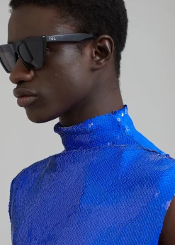The Frankie Shop Egonlab Wonderland Sequins Top Blue Sequins Online