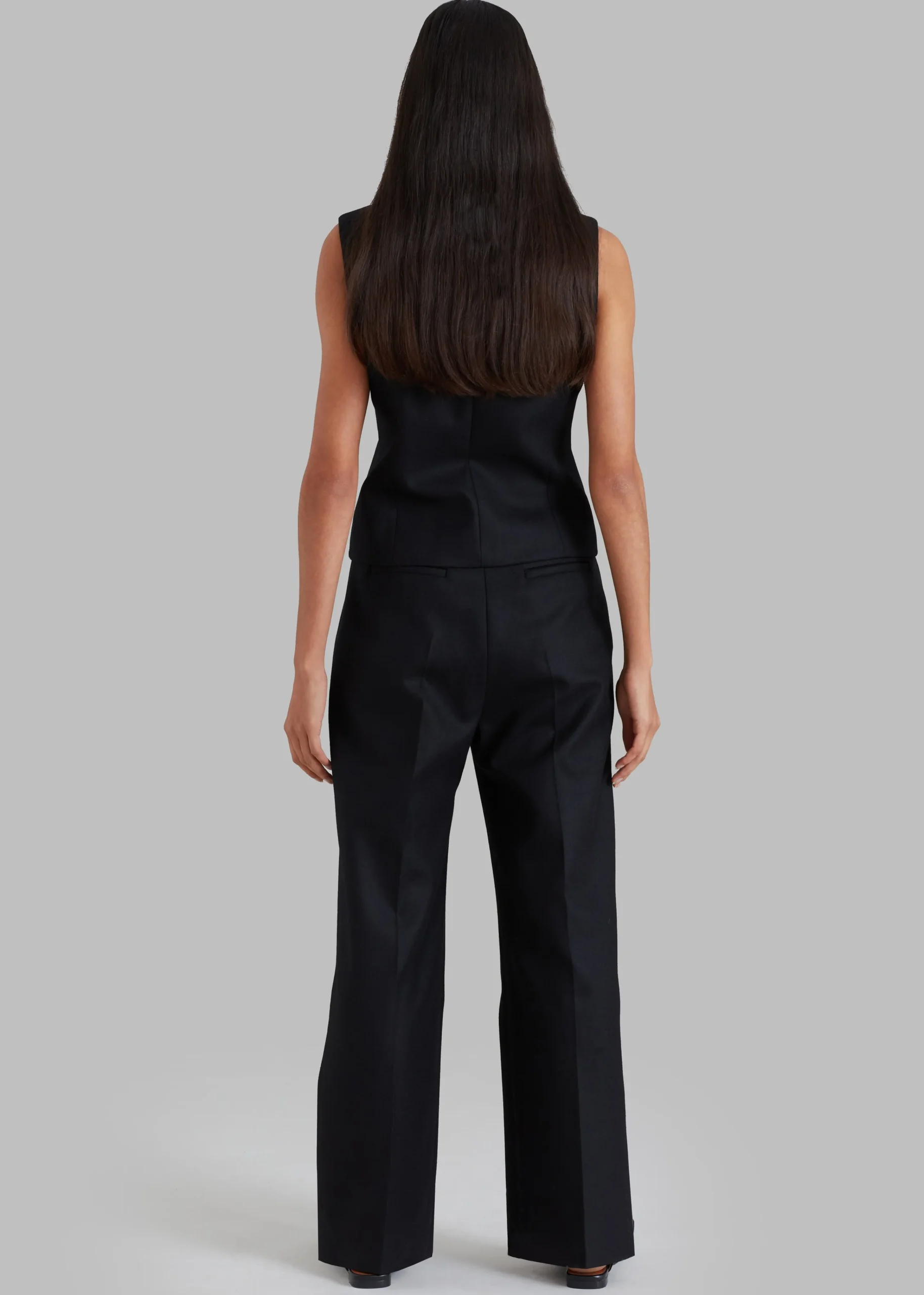 The Frankie Shop Eleanor Wool Vest Black Online