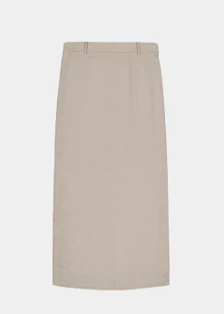 The Frankie Shop Eli Pencil Skirt Taupe Melange Clearance