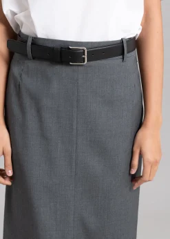 The Frankie Shop Eli Pencil Skirt Charcoal Hot