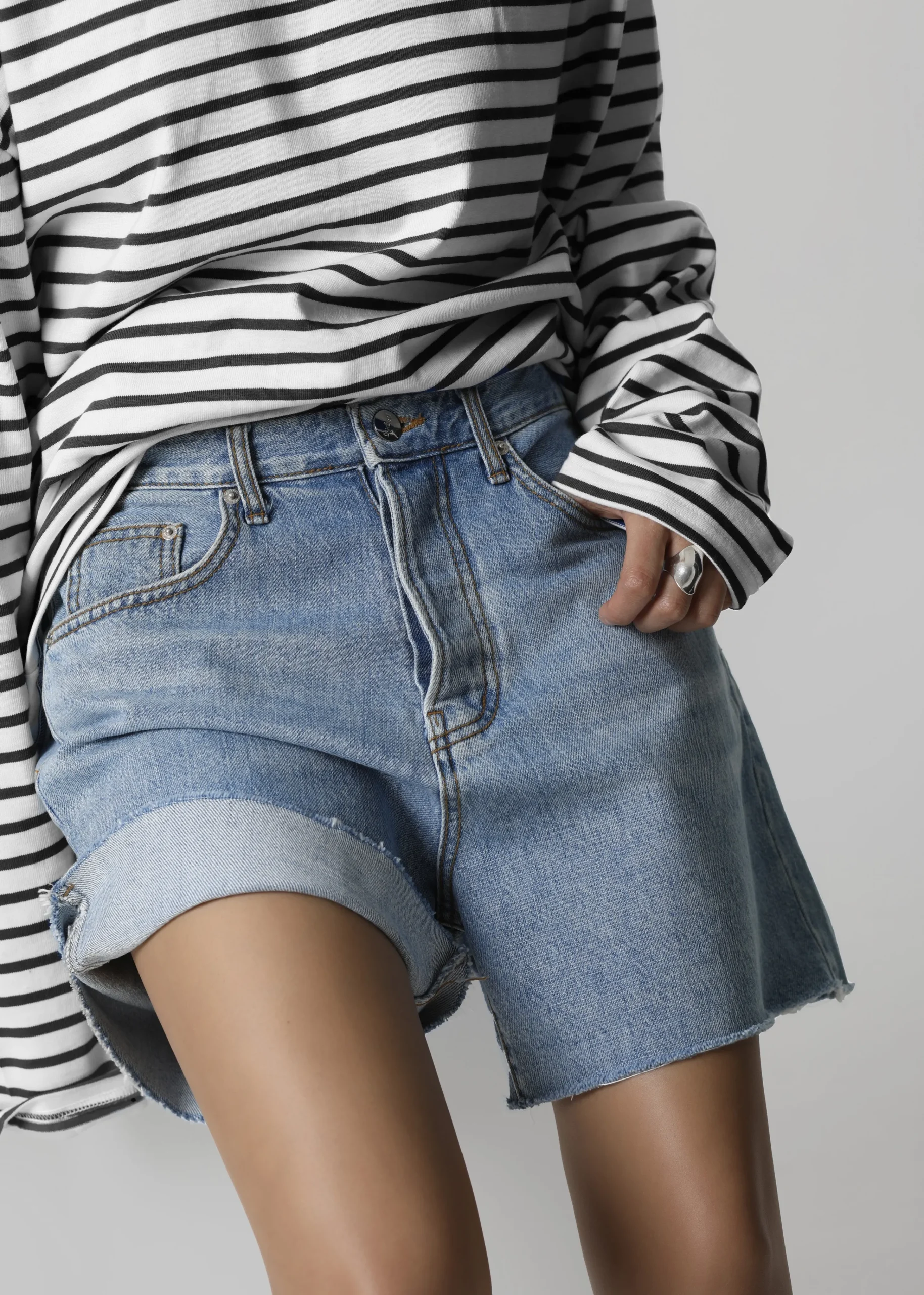 The Frankie Shop Elin Boatneck Top Black Stripe Discount