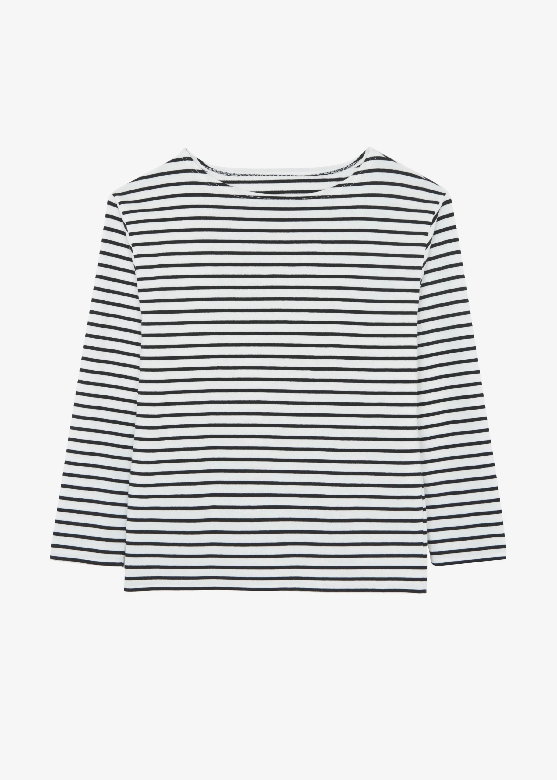 The Frankie Shop Elin Boatneck Top Black Stripe Discount