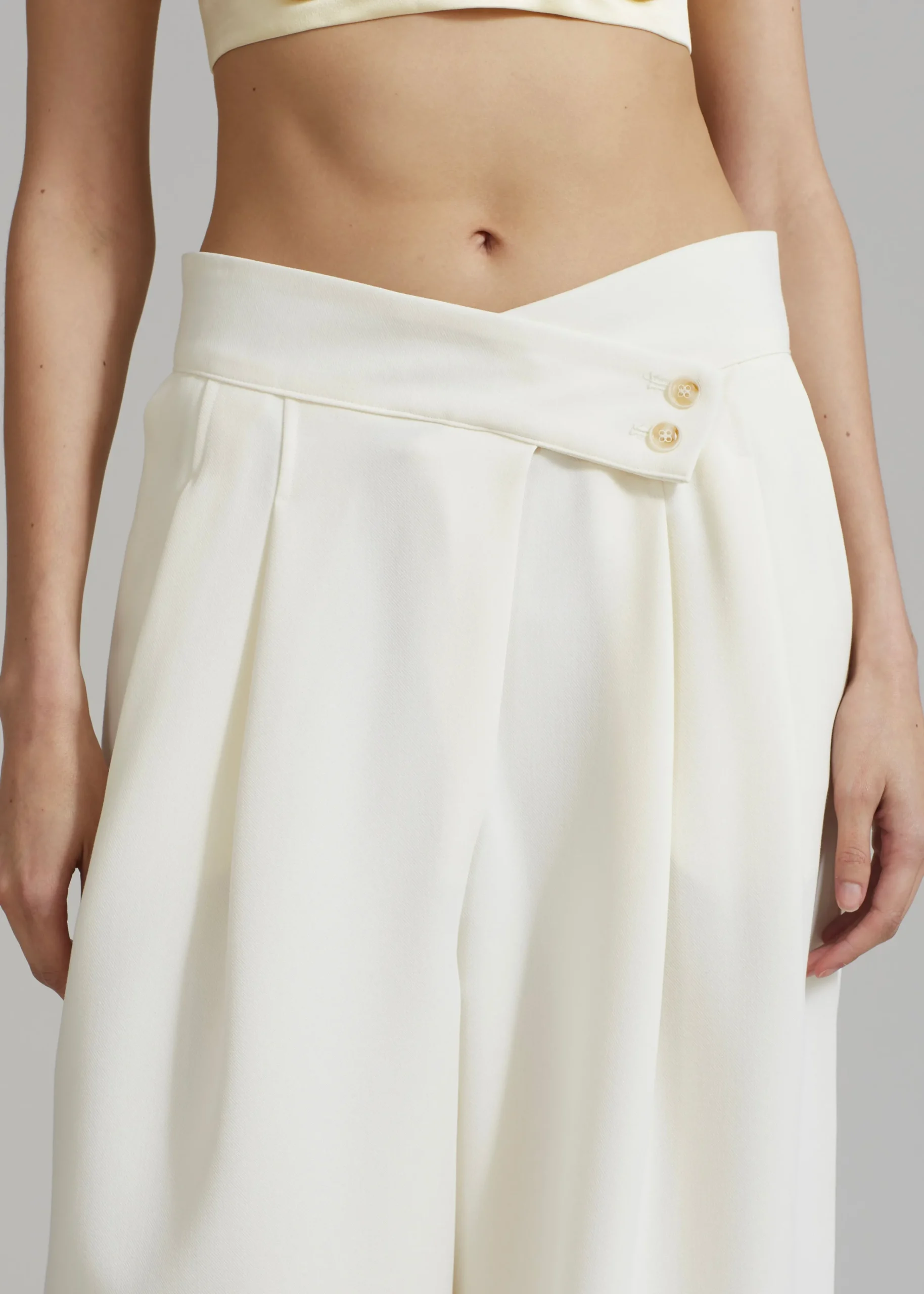 The Frankie Shop Eloise Trousers Cream Sale