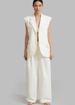 The Frankie Shop Eloise Vest Cream Discount