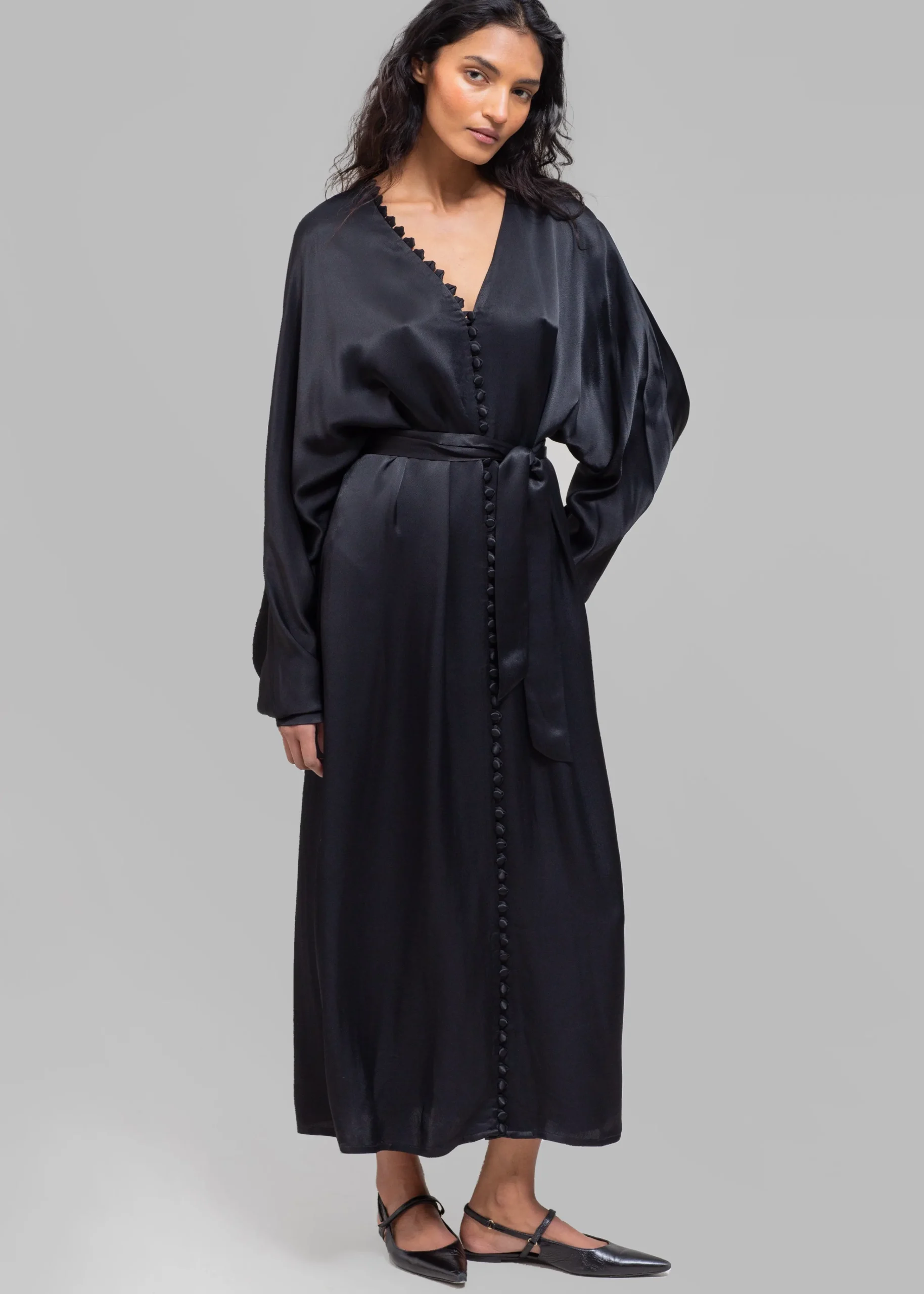 The Frankie Shop Envelope 1976 Cannes Dress Black New