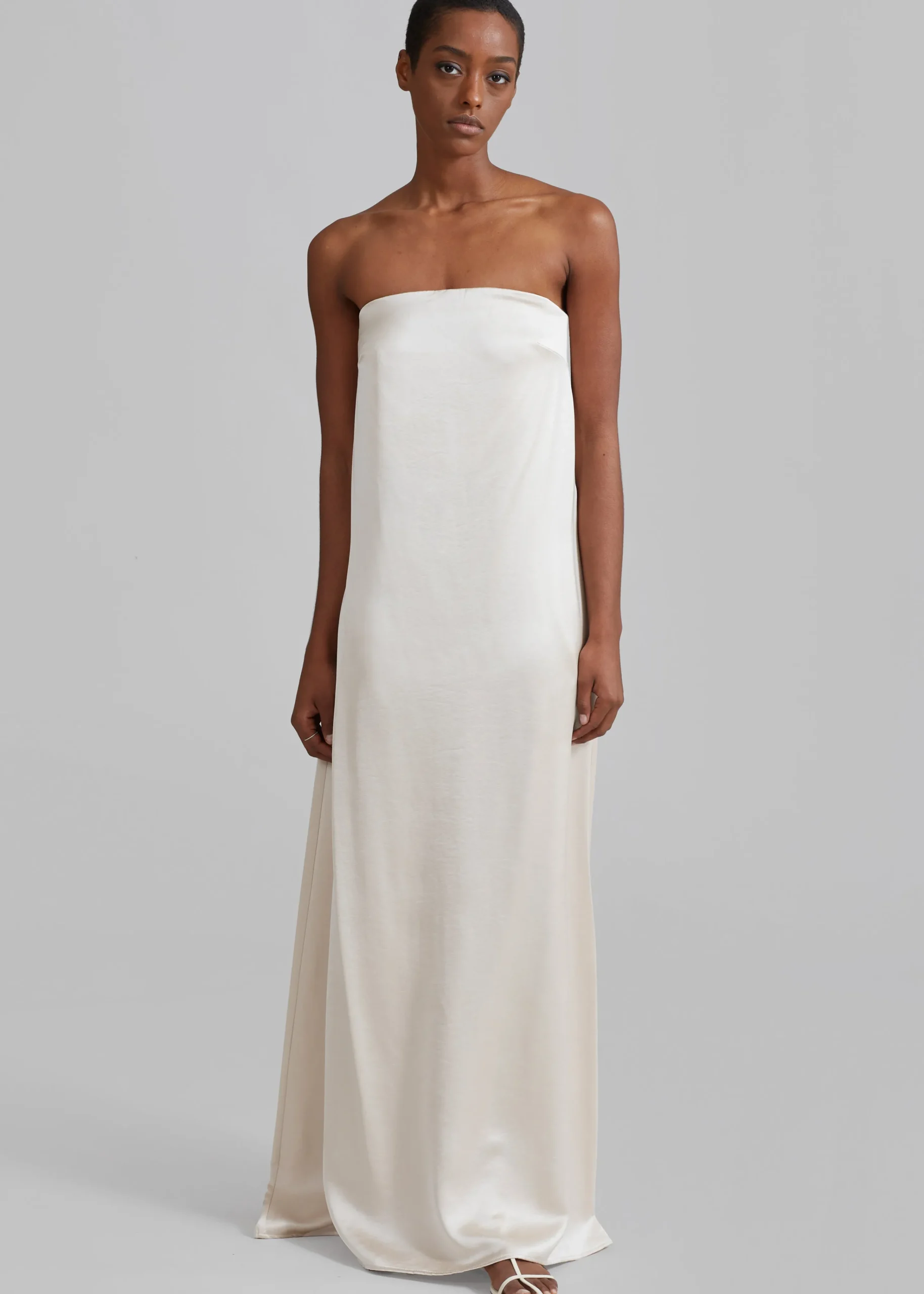 The Frankie Shop Esse Studios Opia Column Dress Champagne Clearance