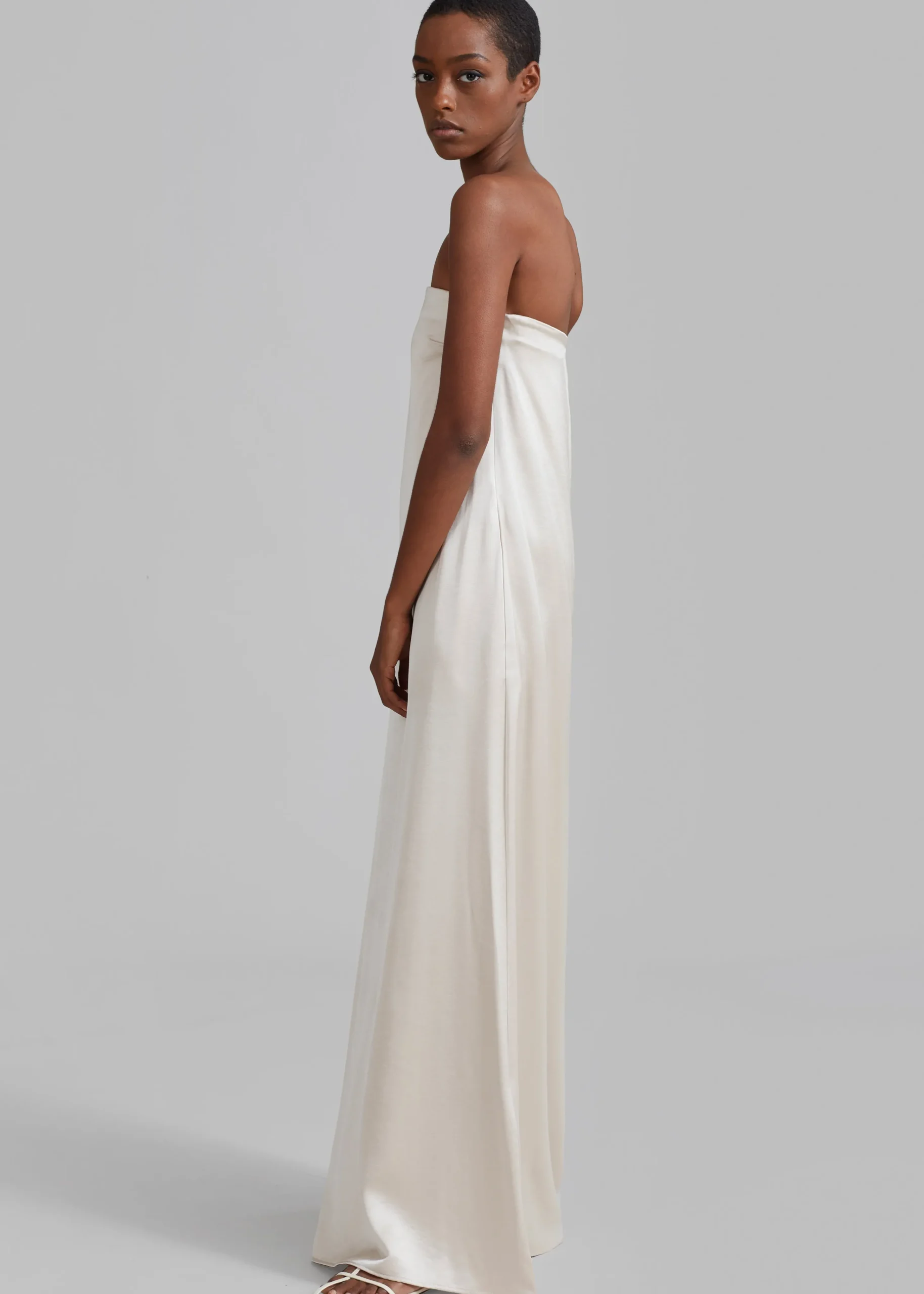 The Frankie Shop Esse Studios Opia Column Dress Champagne Clearance