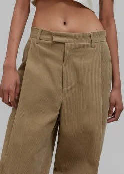 The Frankie Shop Estrid Corduroy Wide Pants Taupe Hot