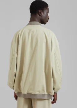 The Frankie Shop Evans Bomber Slate Green Online