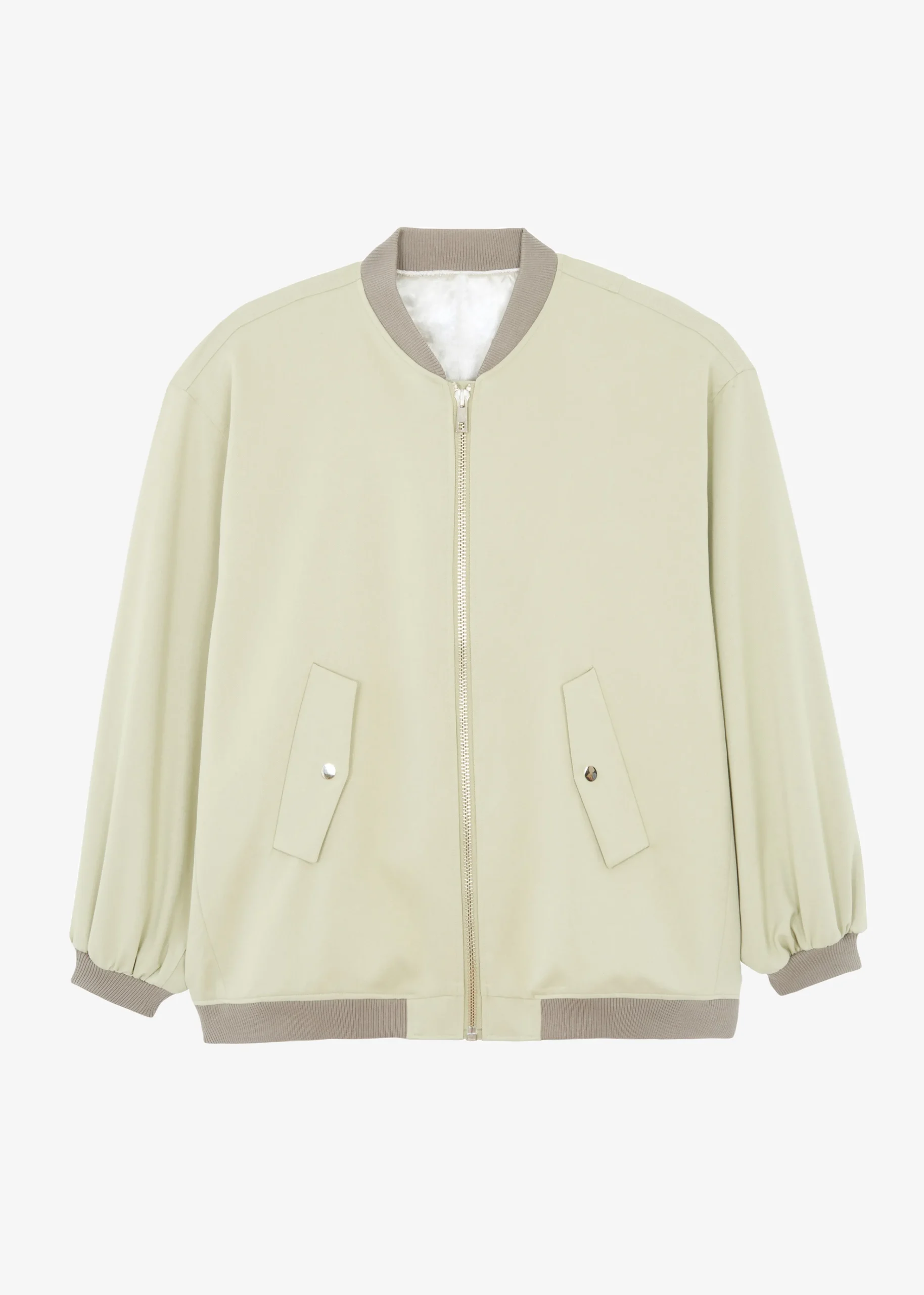 The Frankie Shop Evans Bomber Slate Green Online