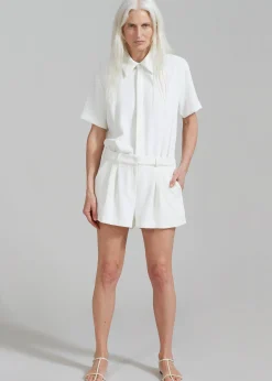 The Frankie Shop Faith Romper White Best