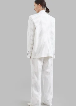 The Frankie Shop Fargo Oversized Padded Blazer White Online