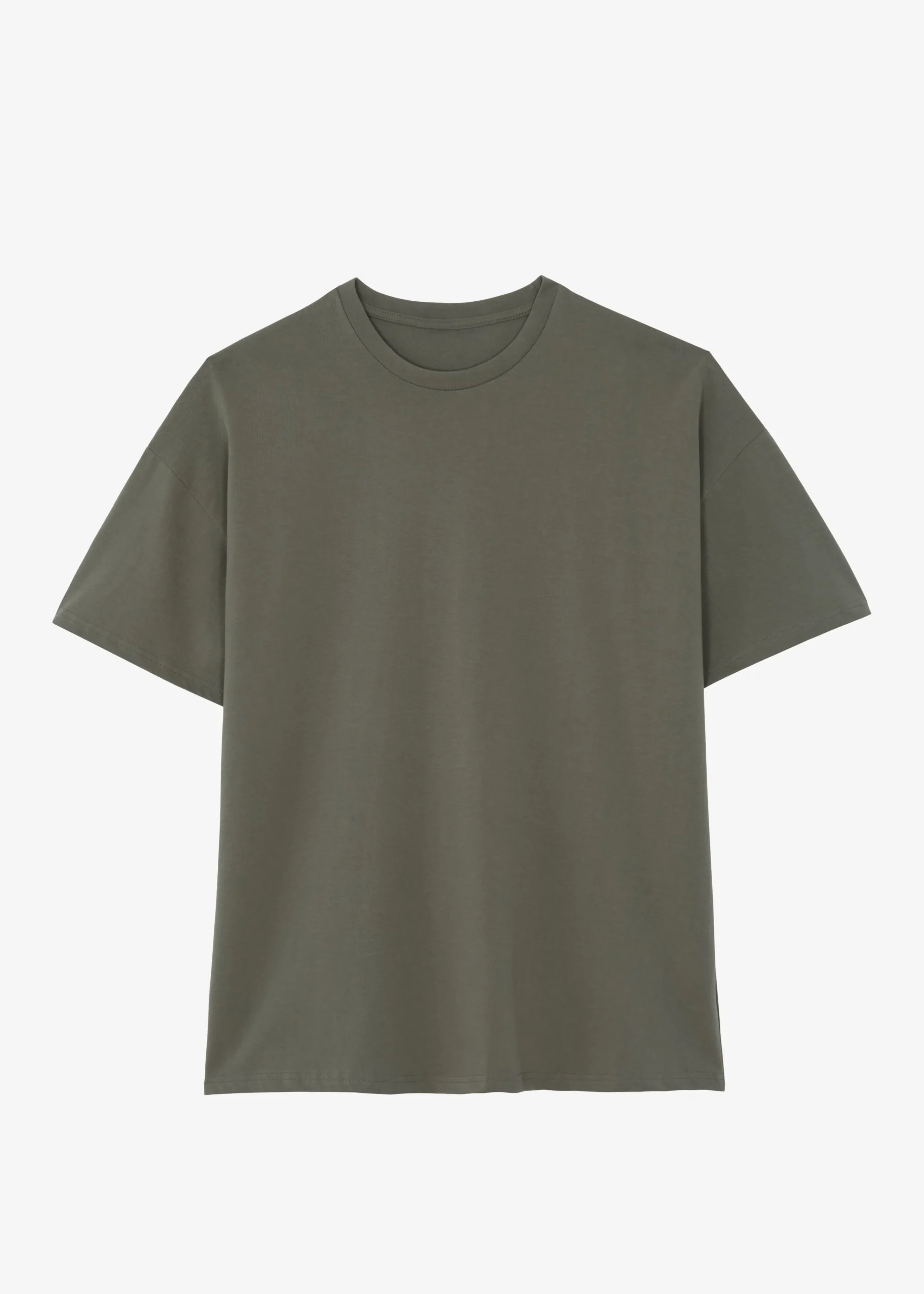 The Frankie Shop Faro Boxy Tee Dark Olive Outlet